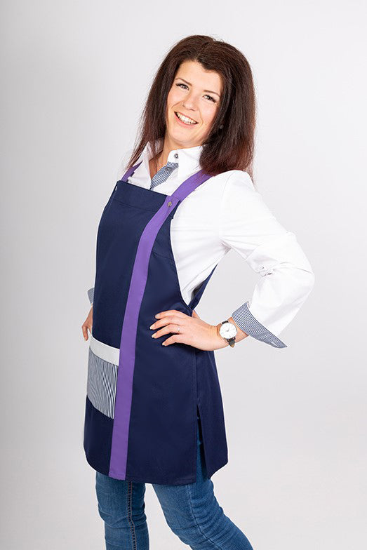 Überwurfschürze Mirella_Navy Edition von Enrico Wieland Berufsbekleidung