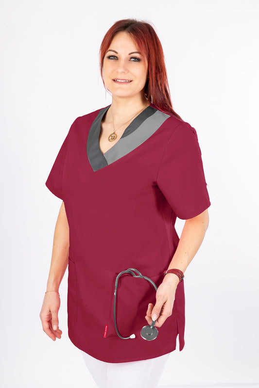 Pflegekasack Nena in Weinrot