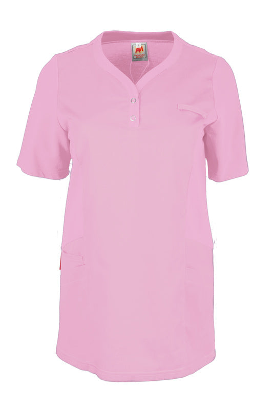 Pflegekasack Nila mit Poloshirteinsätzen in Farbe Rosa