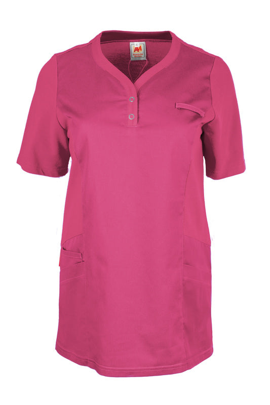 Pflegekasack Nila mit Poloshirteinsätzen in Farbe Pink