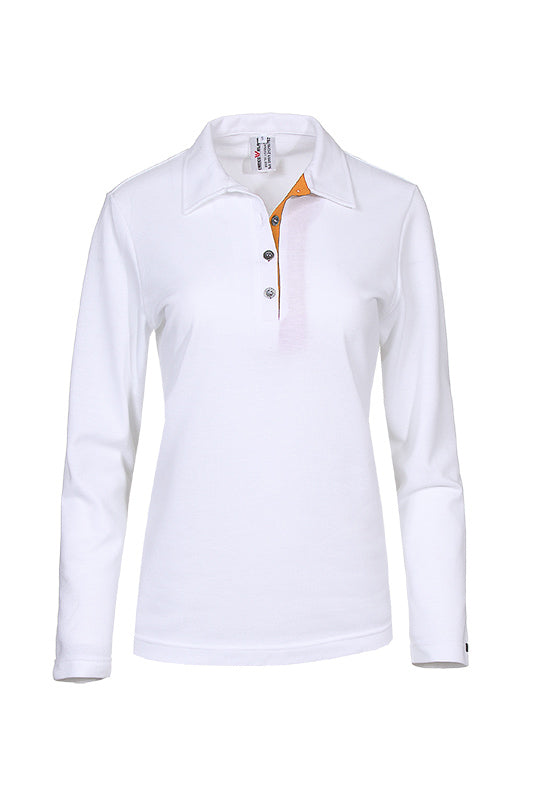 Damen Poloshirt Patty_White Edition von Enrico Wieland