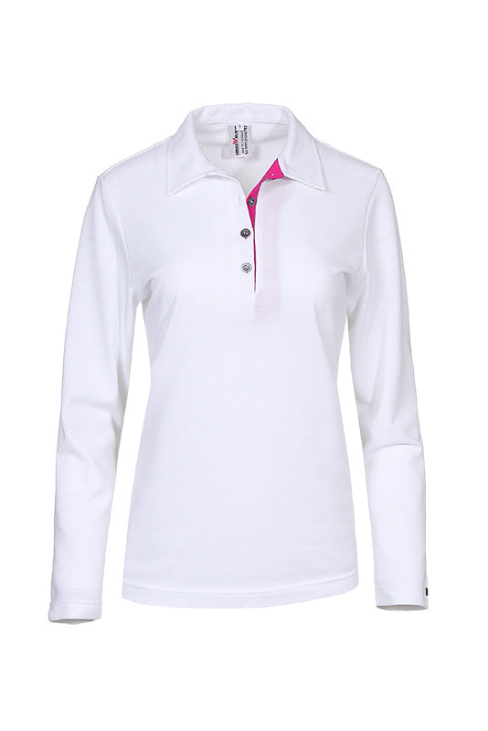 Damen Poloshirt Patty_White Edition von Enrico Wieland