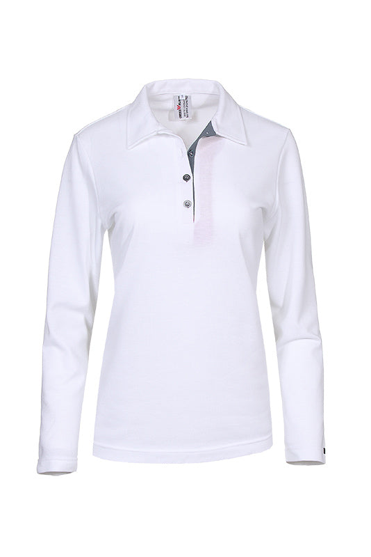 Damen Poloshirt Patty_White Edition von Enrico Wieland