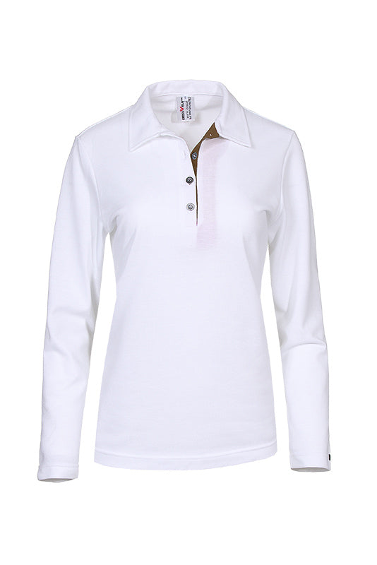 Damen Poloshirt Patty_White Edition von Enrico Wieland