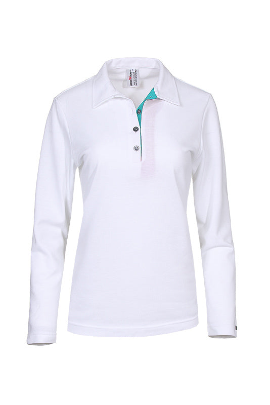 Damen Poloshirt Patty_White Edition von Enrico Wieland
