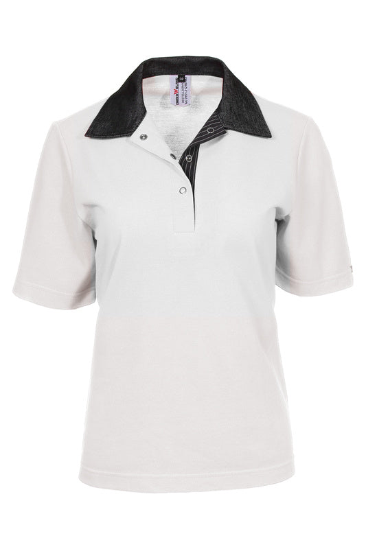 Damen Poloshirt Pauline_Jenas Edition in Weiß
