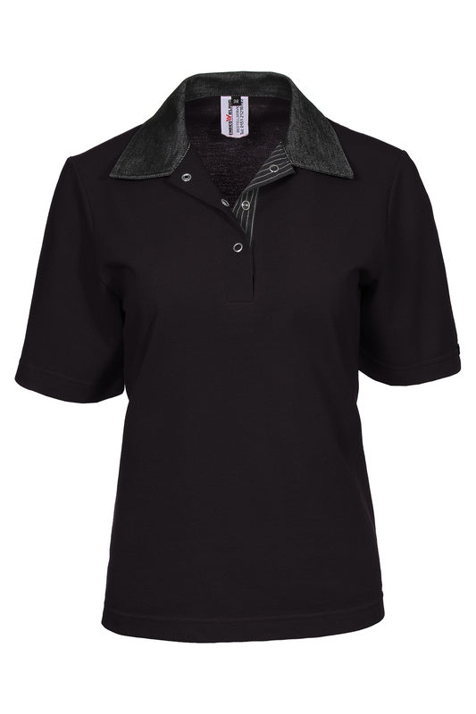 Damen Poloshirt Pauline_Jenas Edition in Schwarz