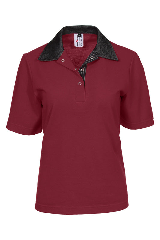Damen Poloshirt Pauline_Jenas Edition in Weinrot