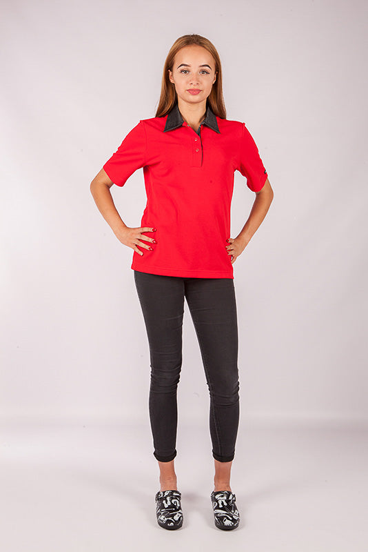 Damen Poloshirt Pauline_Jenas Edition in Rot