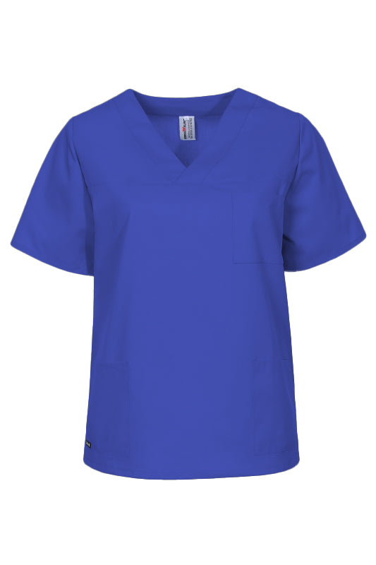 Pflegekasack Medical in Kurzarm in Blau