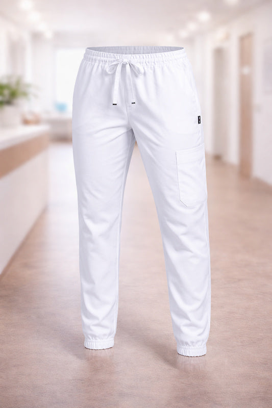 Bundhose Medicina – bequeme Unisex-Pflegehose mit Stretch, Gummibund und Bindebändern