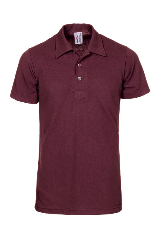 Herren Poloshirt Ralph mit kurzen Armen in Weinrot