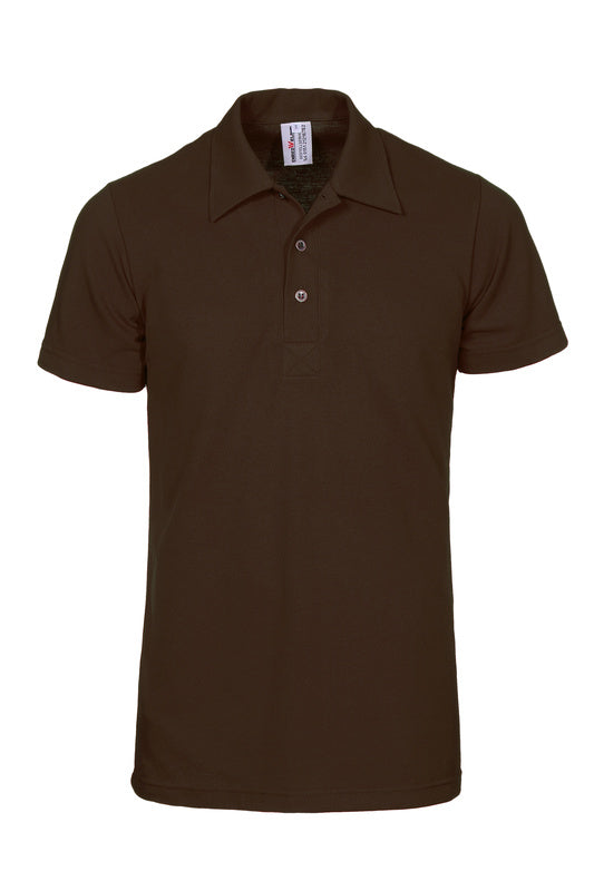 Herren Poloshirt Ralph mit kurzen Armen in Braun