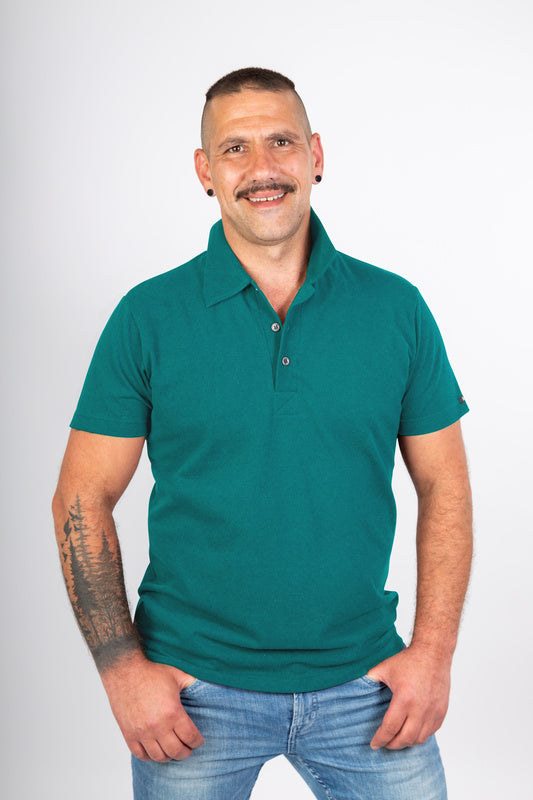 Herren Poloshirt Ralph mit kurzen Armen in Blau