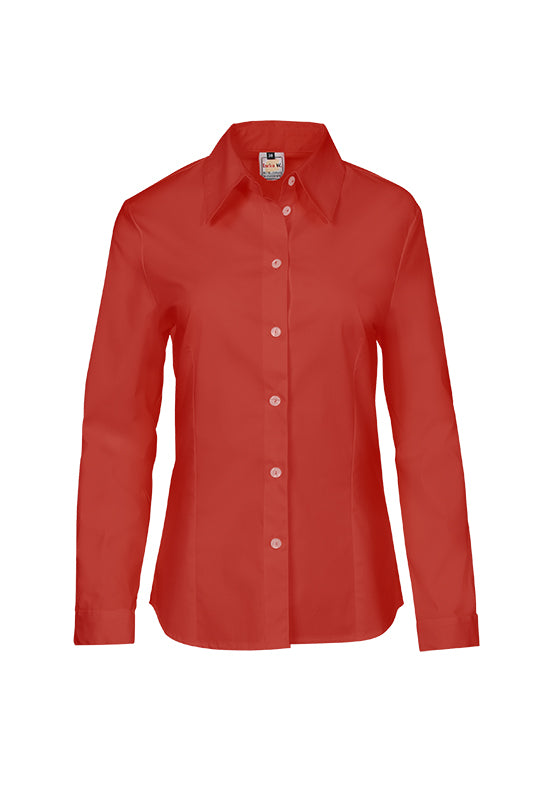 Damenbluse Ricarda mit langen Armen in Rot