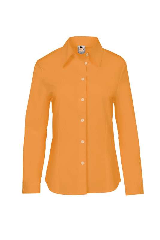 Damenbluse Ricarda mit langen Armen in Orange