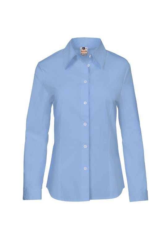 Damenbluse Ricarda mit langen Armen in Hellblau