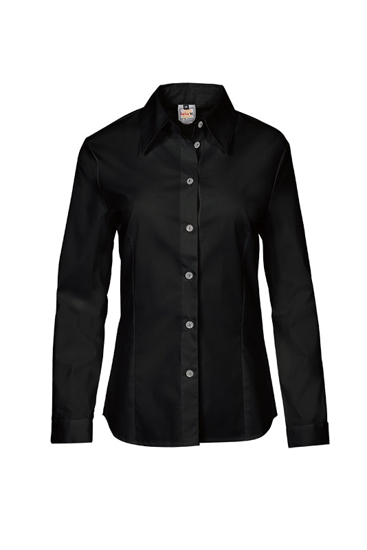 Damenbluse Ricarda mit langen Armen in Schwarz