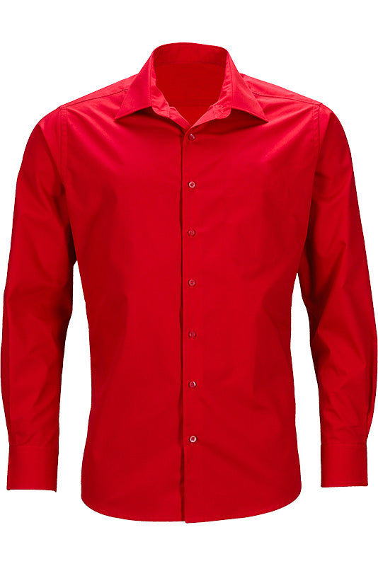 Businesshemd Ricky MG (Mischgewebe) in Rot