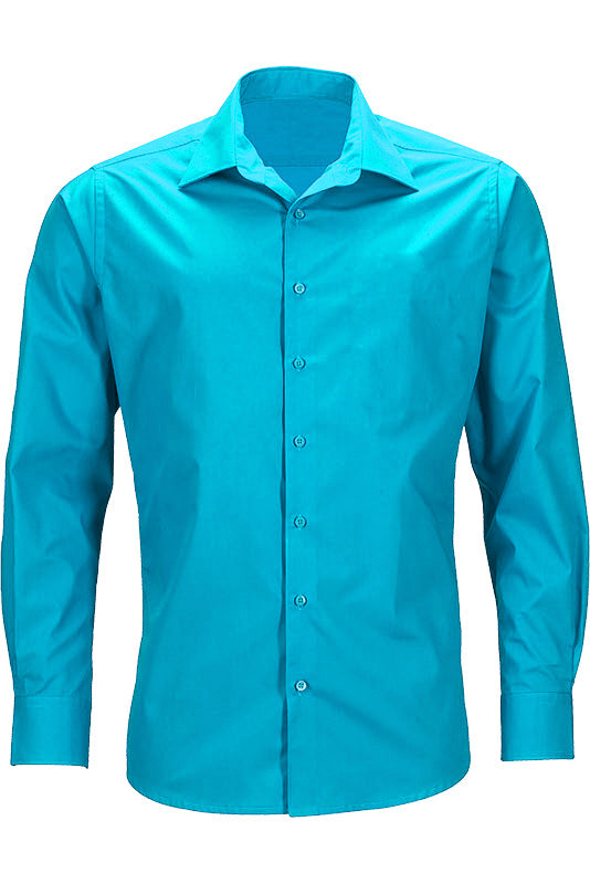 Businesshemd Ricky MG (Mischgewebe) in Blau