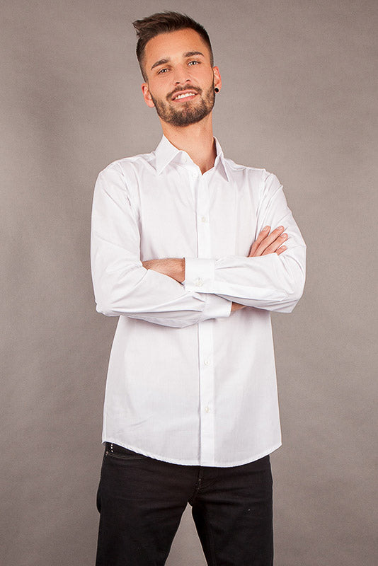 Ricky MGS (Mischgewebe mit Stretch) in Weiß