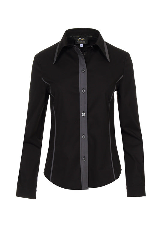 Performance Bluse Romana_Black Beauty