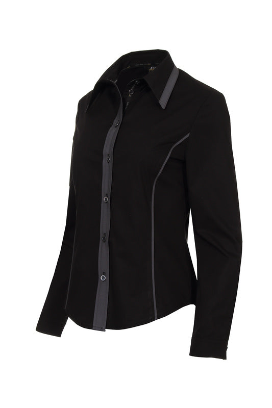Performance Bluse Romana_Black Beauty