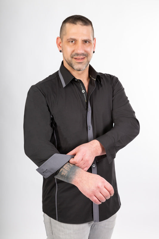 Herrenhemd Romano_Black Beauty