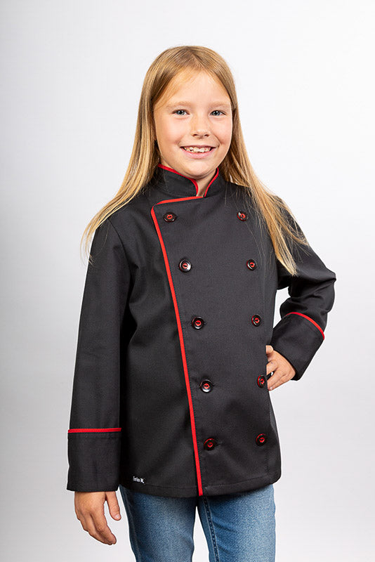 Kinder- Kochjacke Sammy_Black Edition