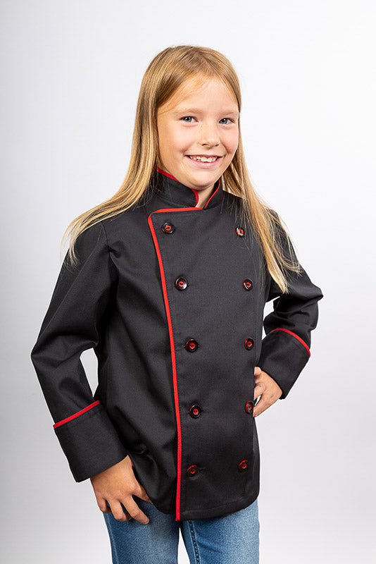 Kinder- Kochjacke Sammy_Black Edition