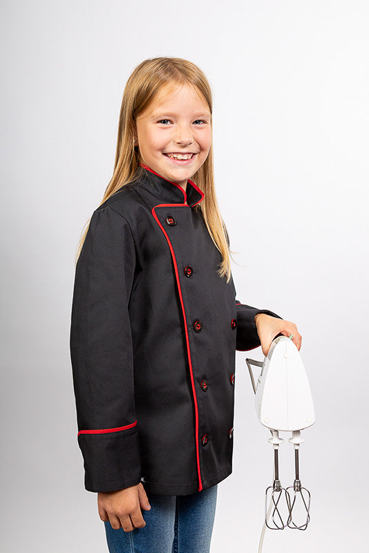 Kinder- Kochjacke Sammy_Black Edition