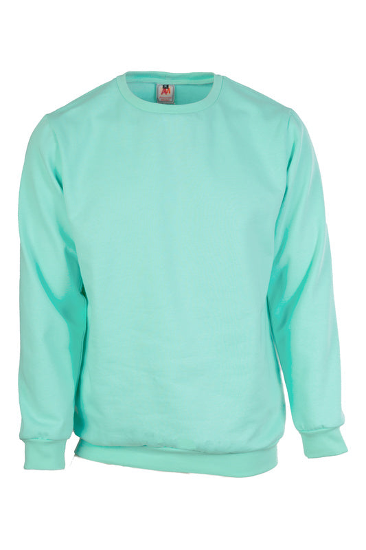 Unisex Sweat Pulli mit Rundhals in Mintgrün