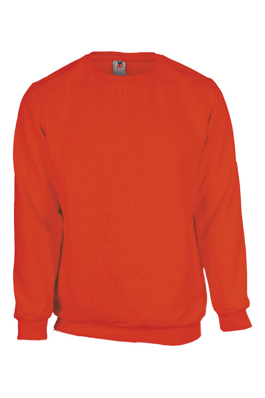 Unisex Sweat Pulli mit Rundhals in Rot