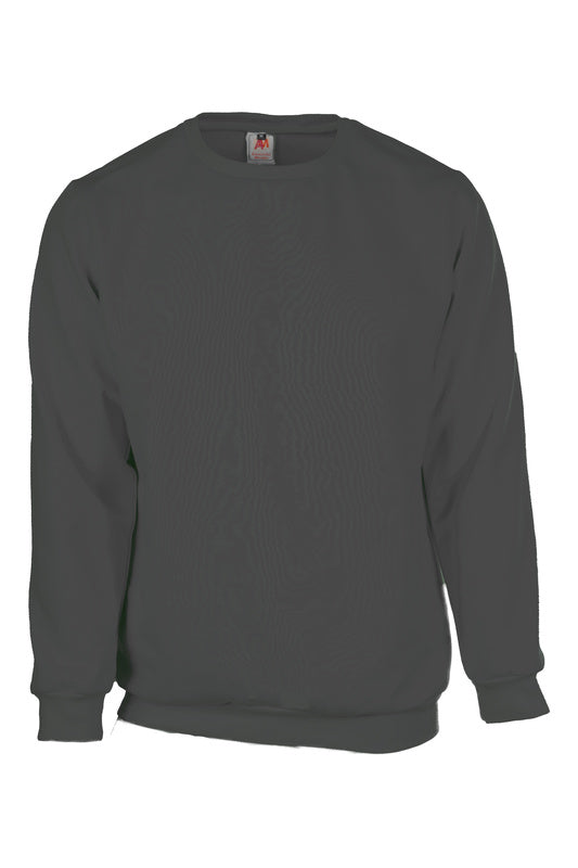 Unisex Sweat Pulli mit Rundhals in Dunkelgrau