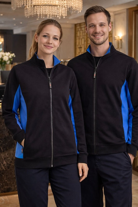 Unisex Sweatjacke Kanada_Seeklause Black Edition – Moderne Arbeitsjacke für Damen & Herren XS bis 5XL