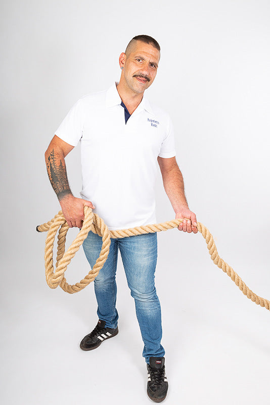 Herren Poloshirt Tino_White Edition mit kurzen Armen