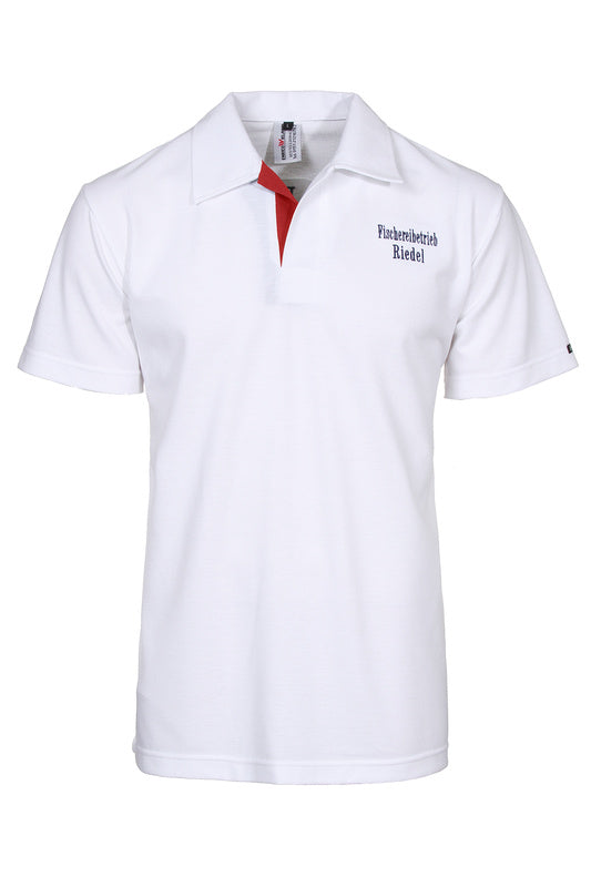 Herren Poloshirt Tino_White Edition mit kurzen Armen
