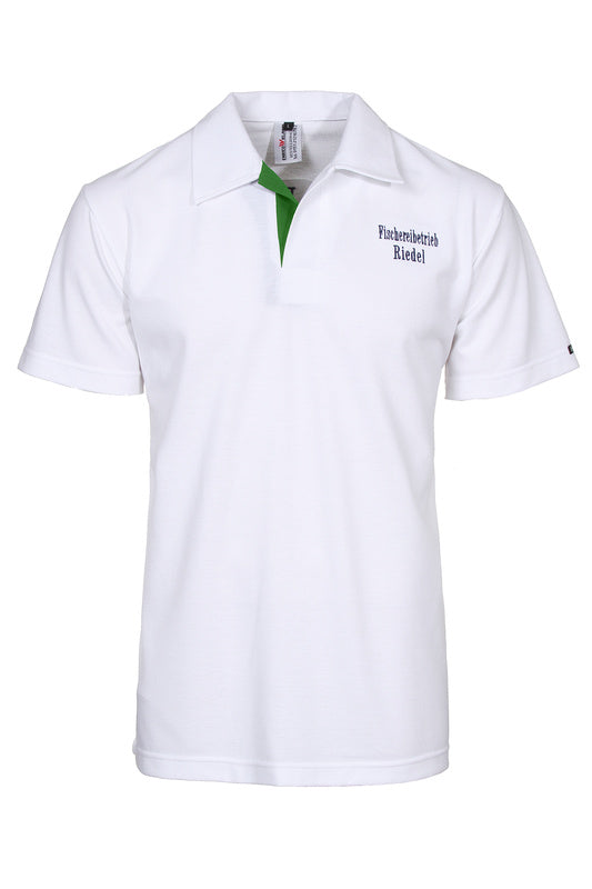Herren Poloshirt Tino_White Edition mit kurzen Armen