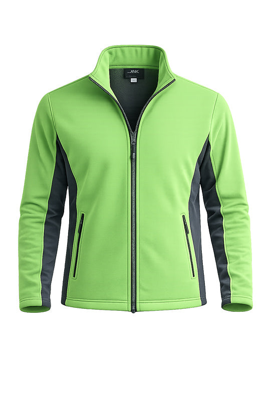 Unisexjacke Tepaß – 2-farbige Fleecejacke von Alex Wieland