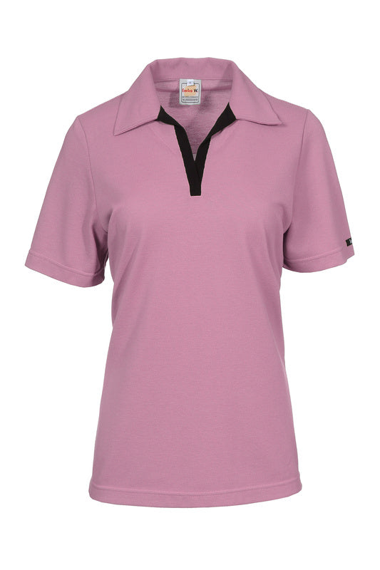 Damen Poloshirt Volly mit kurzen Armen in Rosa