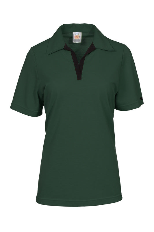Damen Poloshirt Volly mit kurzen Armen in Grün