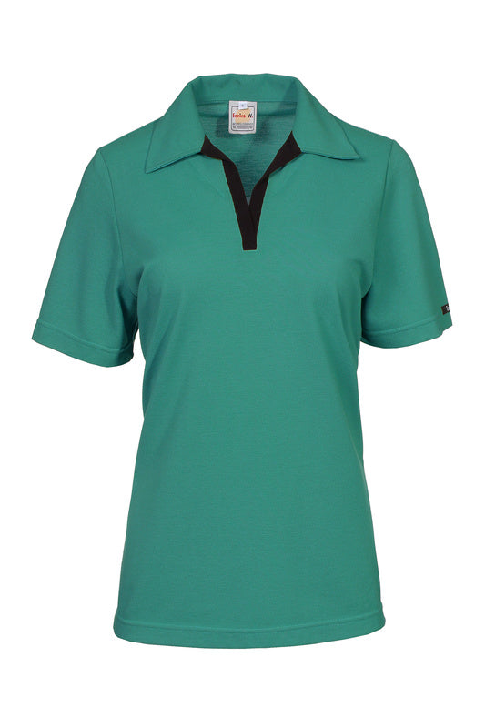 Damen Poloshirt Volly mit kurzen Armen in Blau