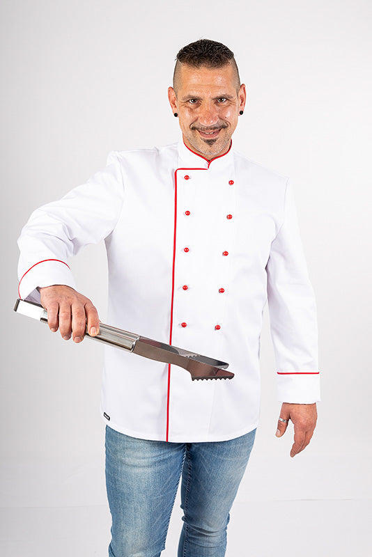 Kochjacke Heinz_White Edition von Enrico Wieland